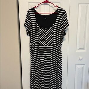 Torrid Classic bad k and white dress.